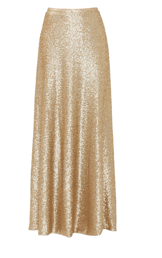 Gold Cecilia Maxi Skirt