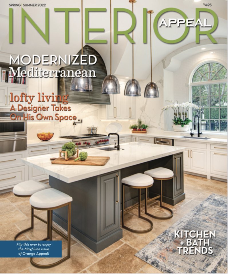 Interior Appeal Spring Cover of Ansana Interior Design Modern Mediterranean Reno Photographed by Abby Liga Photography